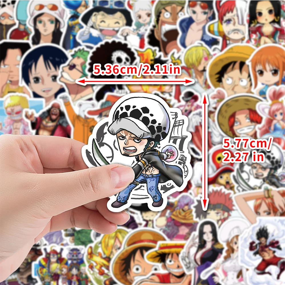 10/30/50pcs EEN STUK Anime Stickers Luffy Zoro Ace Cartoon Graffiti Decals Waterfles Briefpapier Notebook cool Manga Sticker