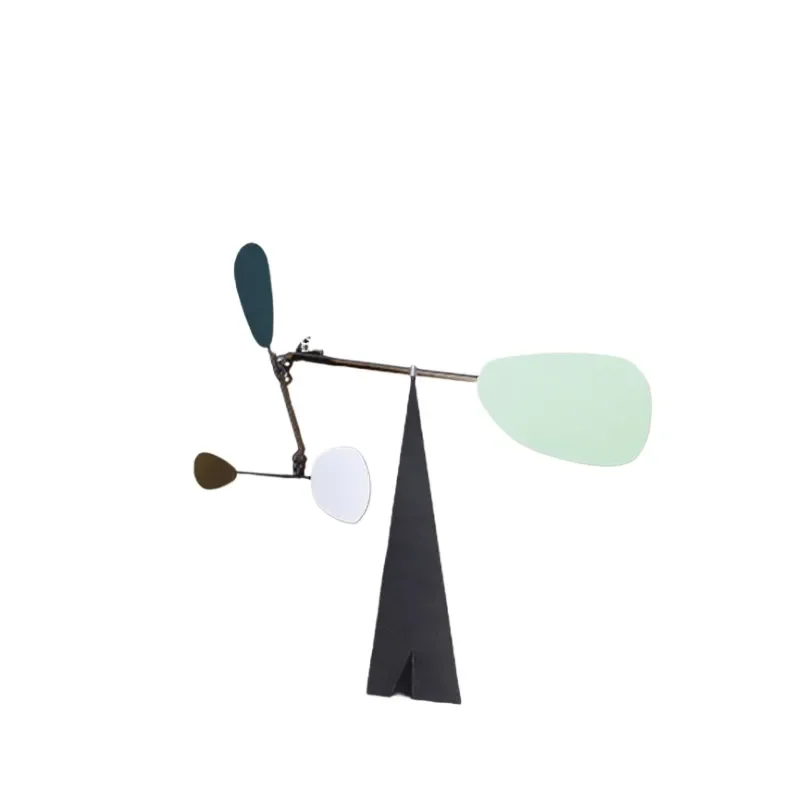 Modern Minimalist Creative Metal Geometric Balance Ornament for Living Room Study Desk Bookcase Home Decoration