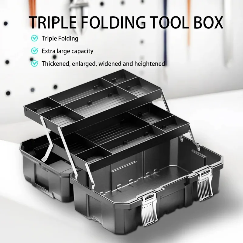 

Multi-layer Folding Storage Box Portable Tool Box Industrial Grade Household Tool Case Box Multifunctional Hardware Art Boxes