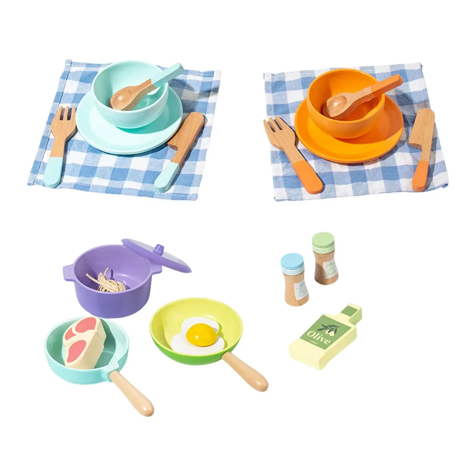 

Kitchen Toys Set Cookware Utensils Toys for Kids Age 3+ Years Birthday Gifts