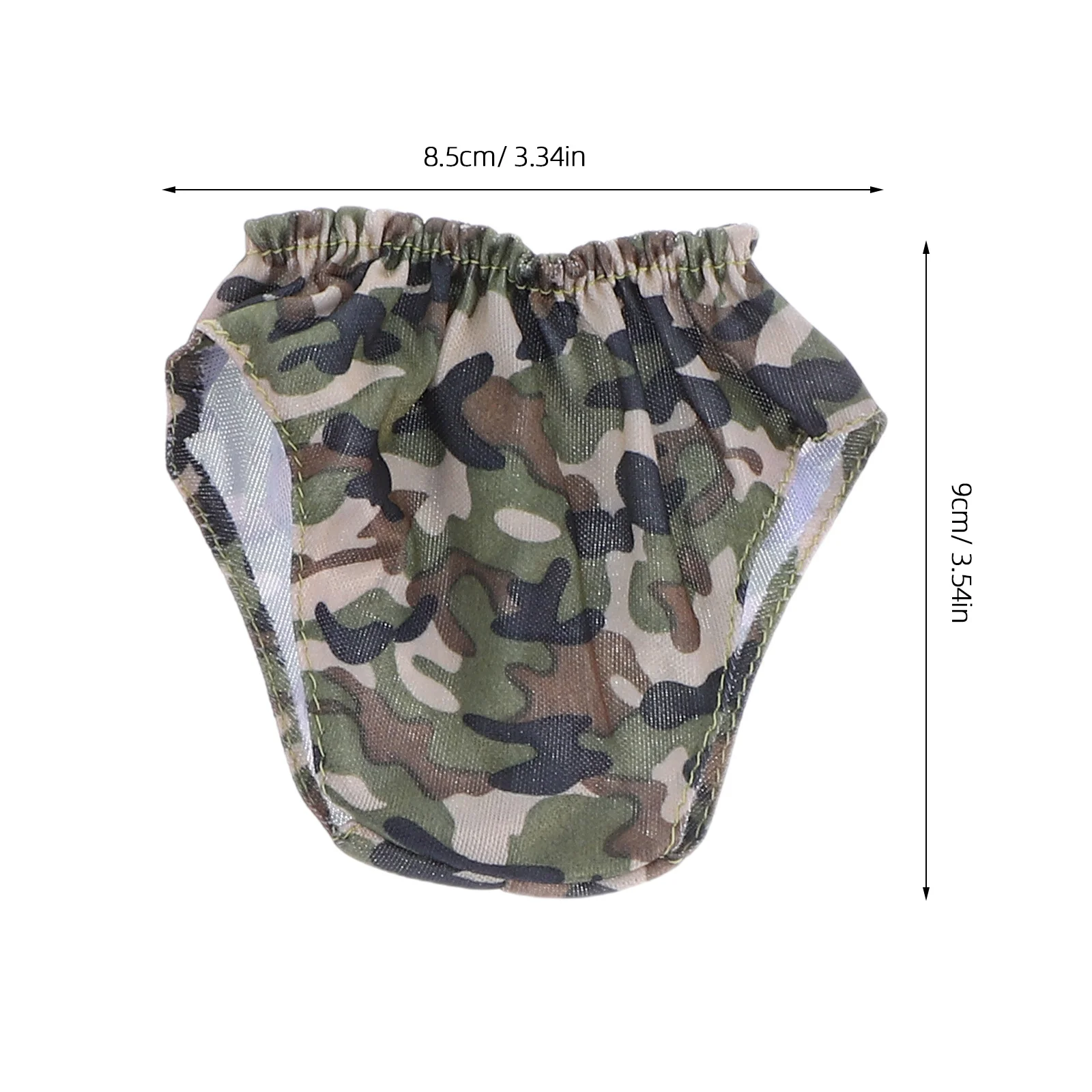 6 個のベビーミニパンツセット カラフルな柔らかい生地 18 インチの女の子のドレスアップごっこ遊びに最適 再利用可能なおむつ