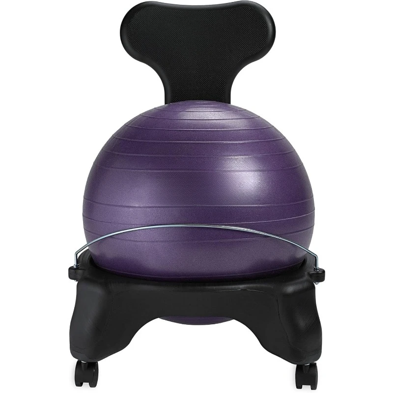 

Classic Balance Ball Chair – Exercise Stability Yoga Ball Premium Ergonomic Chair