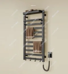 Electric towel rack, a must for bathroom, electric towel rack, wall-mounted, automatic drying and disinfection