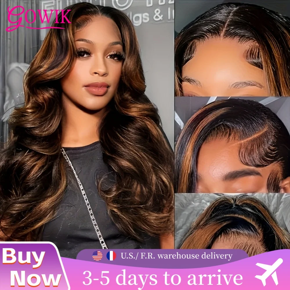 13x4 13x6 تسليط الضوء على الدانتيل شعر مستعار أمامي 100% البرازيلي الشعر البشري 1B30 أومبير الجسم موجة الدانتيل الباروكات الأمامية Hd الدانتيل الشعر البشري للنساء #1