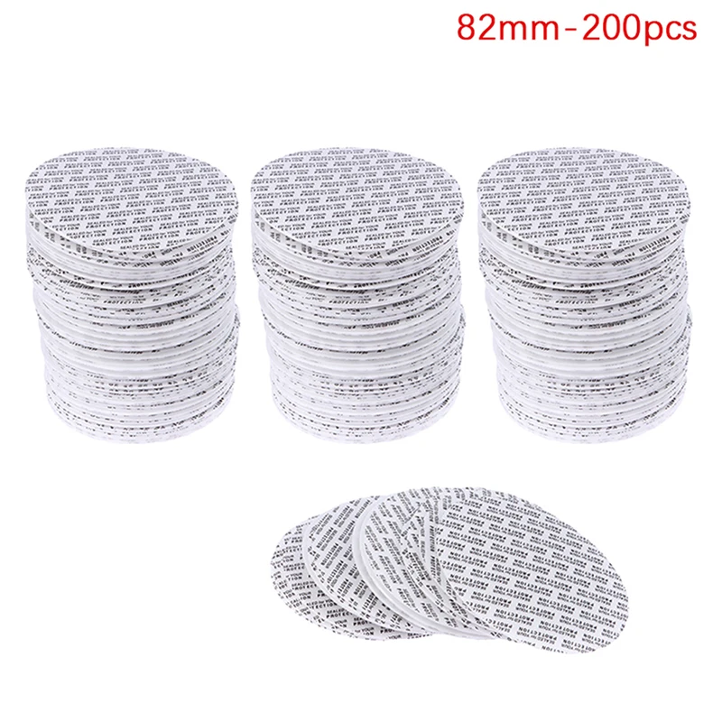 200 Stuks zelfklevende Schuim Drukgevoelige Afdichting Cap Voering Fraudebestendige Afdichtingen Liner Voor Cosmetische Pot Fles Pot 20 MM-82 MM