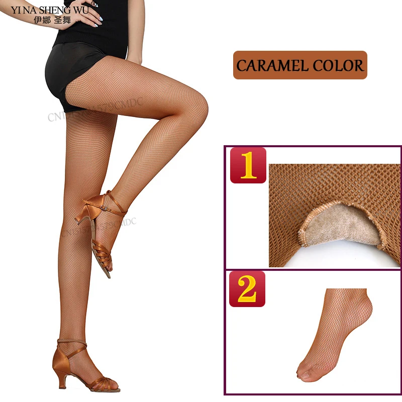 Professional Latin Dance Fishnet Stockings Rumba&Cha Cha Dance Competition Special Pantyhose Stockings for Children/adults