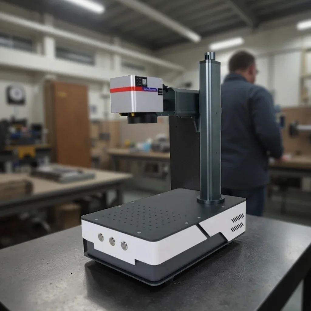 USA Spot Stock 30W Desktop Fiber Laser Marking Machine Raycus 50W Mini Fiber Laser Engraver Wood Metal Glass Engraving Milling Machinery