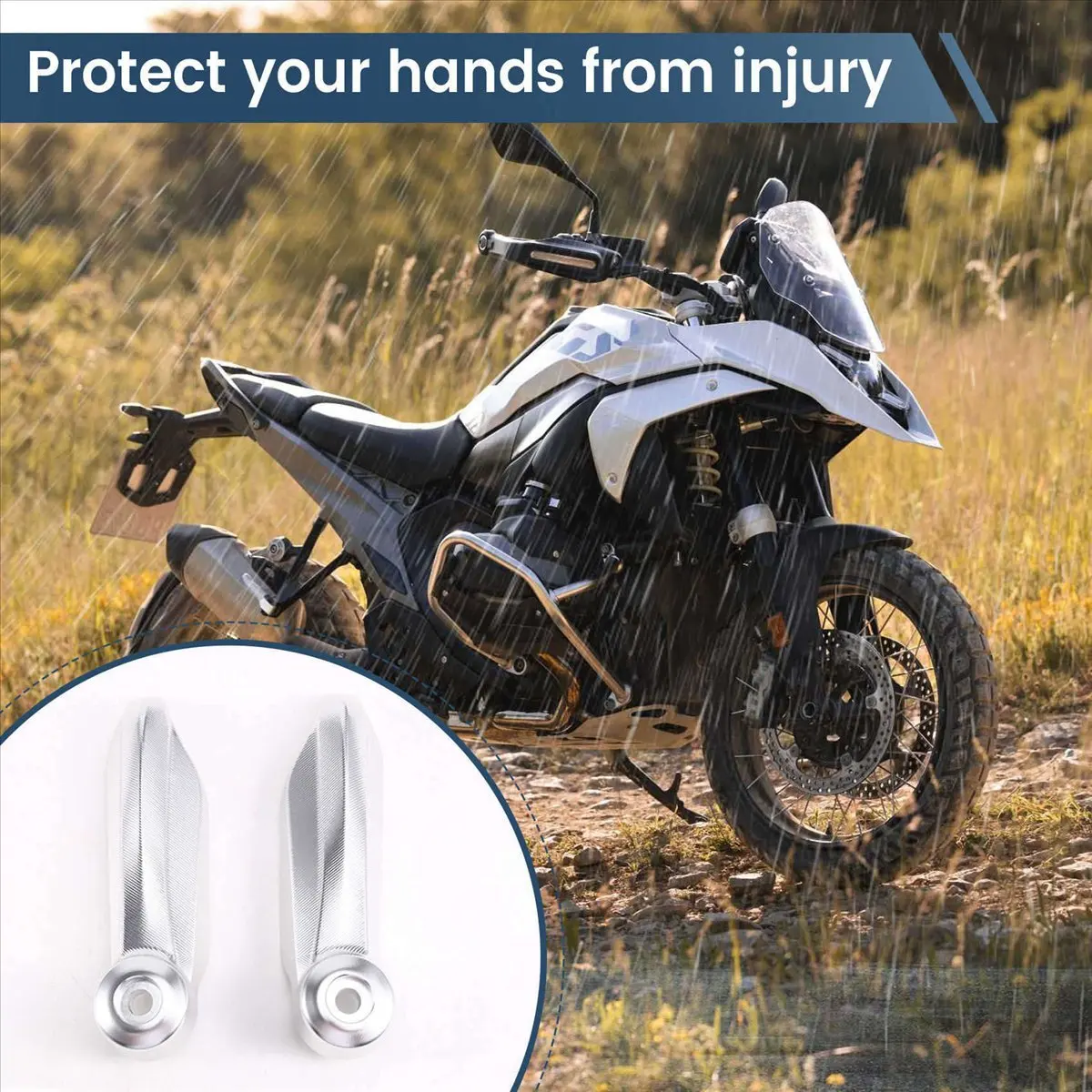 compatible-motorcycle-handlebar-handguard-protection-sliders-hand-guard-protector-for-r1300gs-r-1300-adv-2024-2025-silver