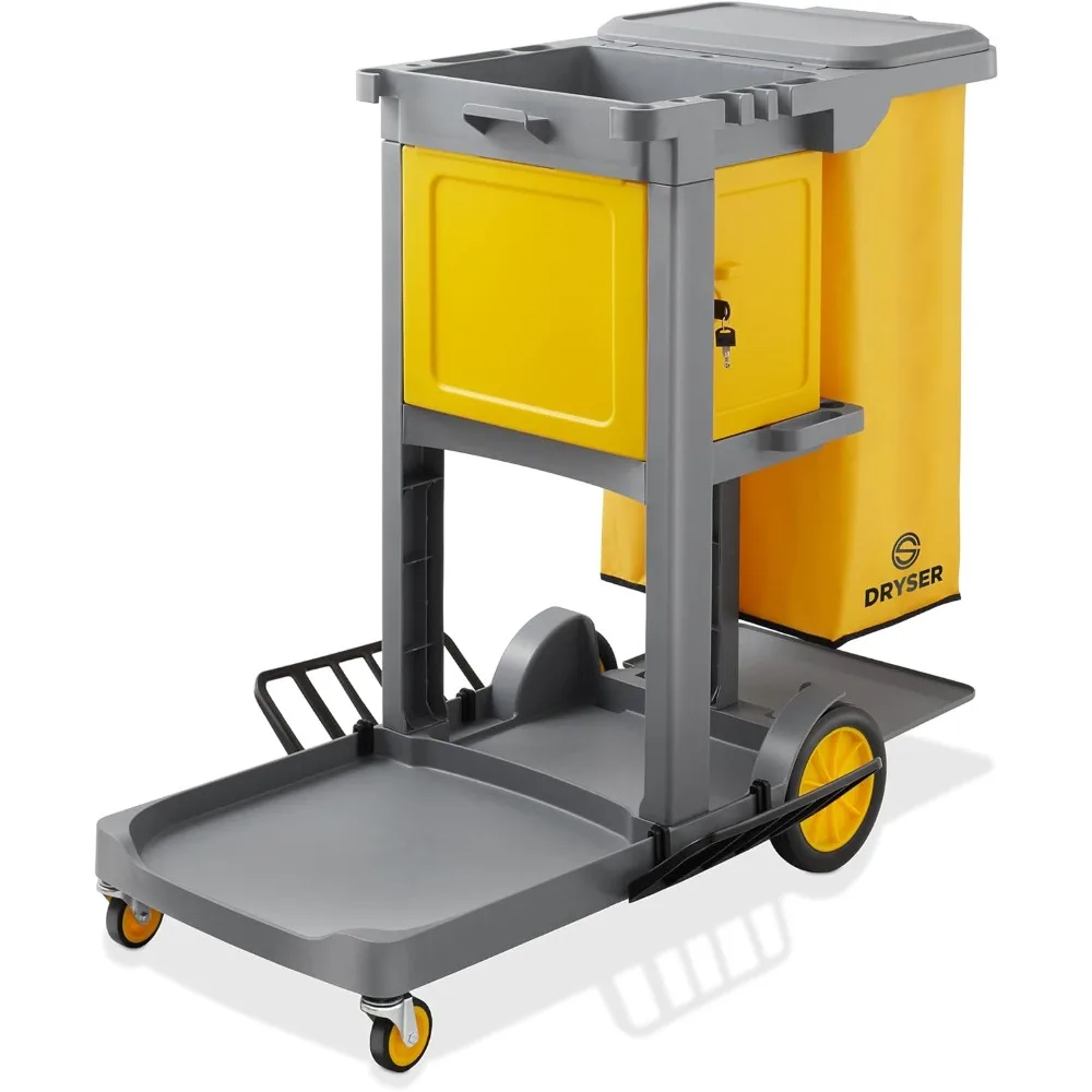 

Коммерческая тележка для уборки Janitorial на колесах — чехол для уборки с шкафом с блокировкой ключа