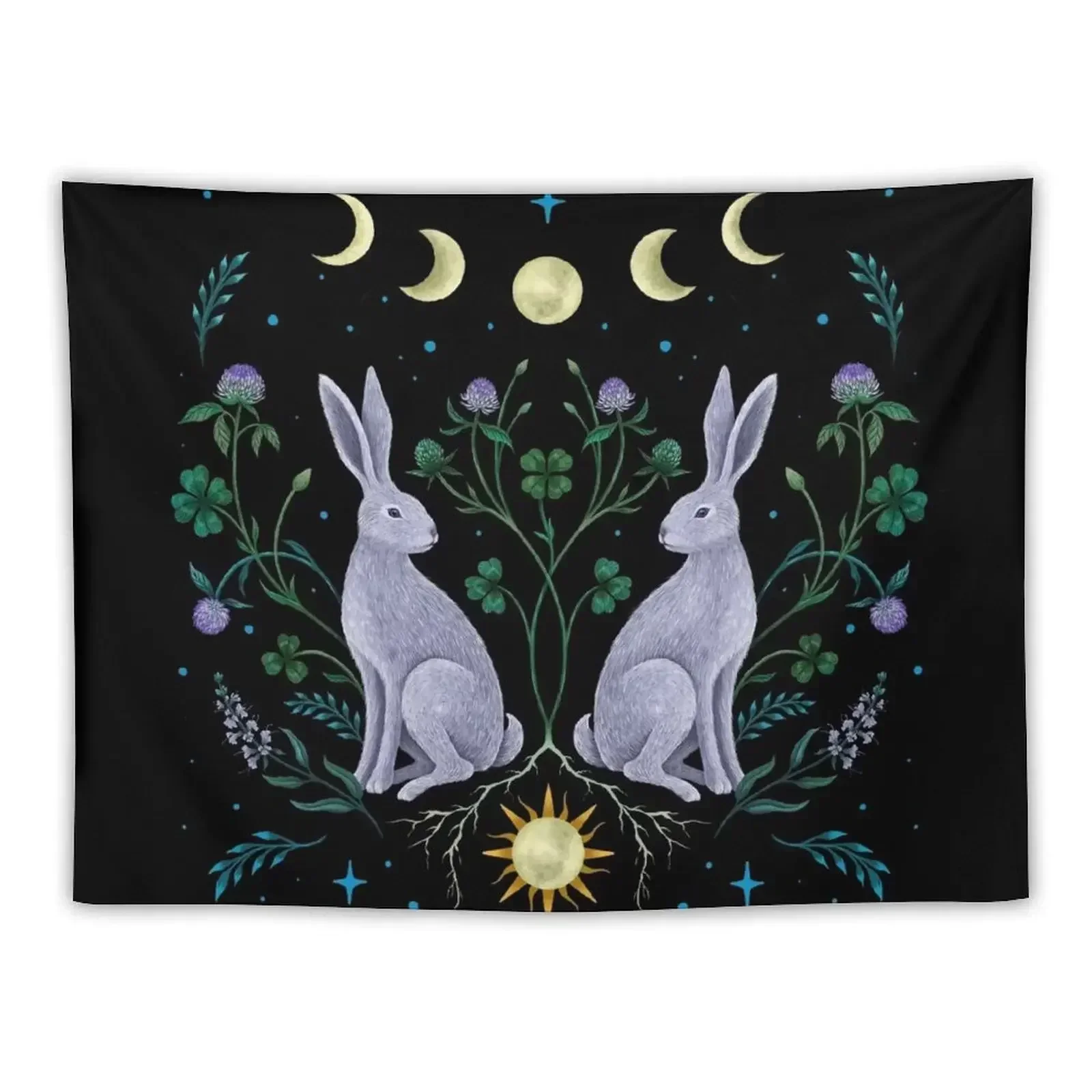 

Year of the Rabbit Tapestry Home Decor Accessories Bedrooms Decor Carpet Wall Decorative Wall Tapestry
