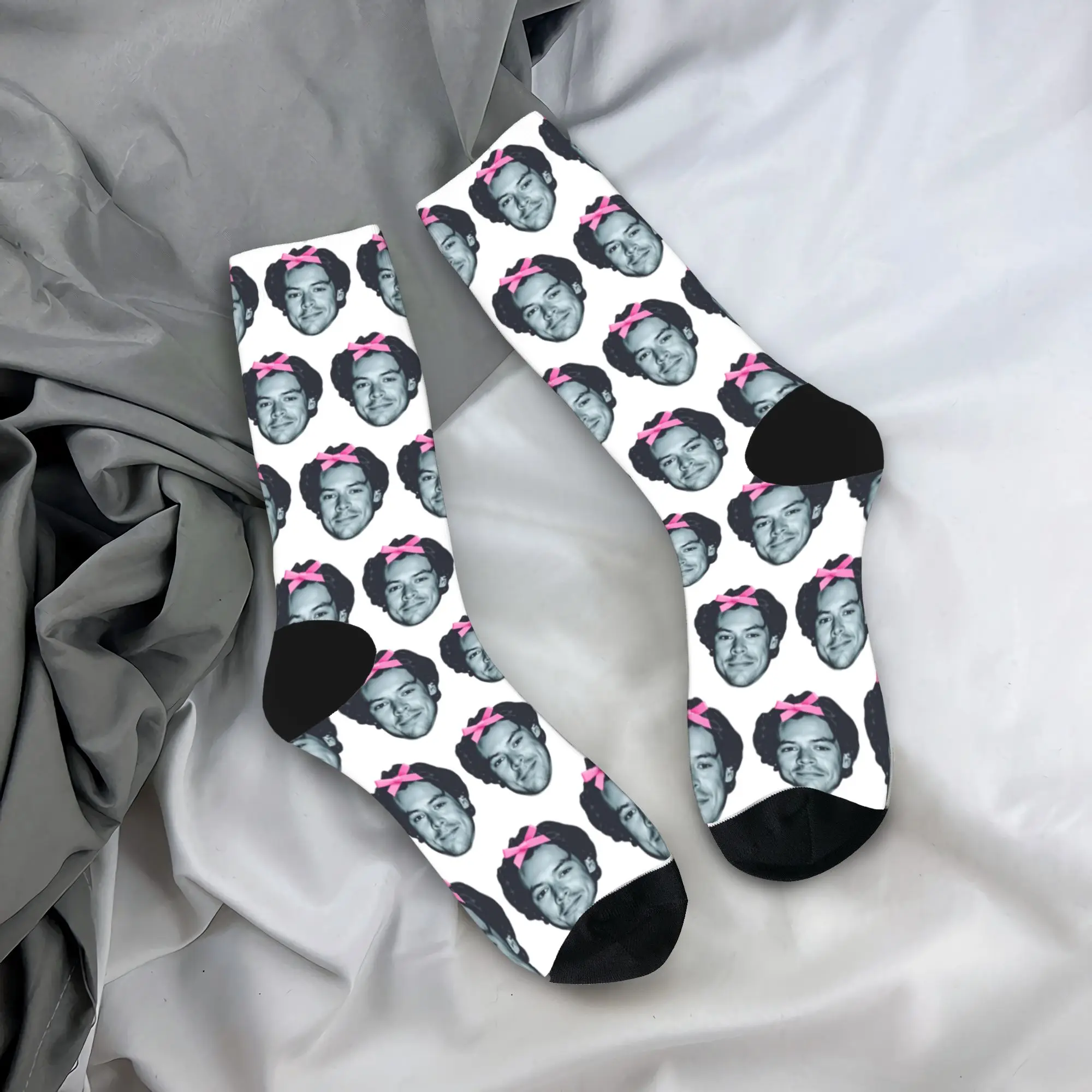 Kiss All the Time Socks Winter Harry  S-Styles 2026 Music Stockings Harajuku Unisex Men Socks Outdoor Anti Bacterial Socks
