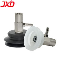 JXD PBT-06/08/10/15/20/25/30/35/40/50 Double Layer Vacuum Sucker Pneumatic Vacuum Suction Cup With Connector