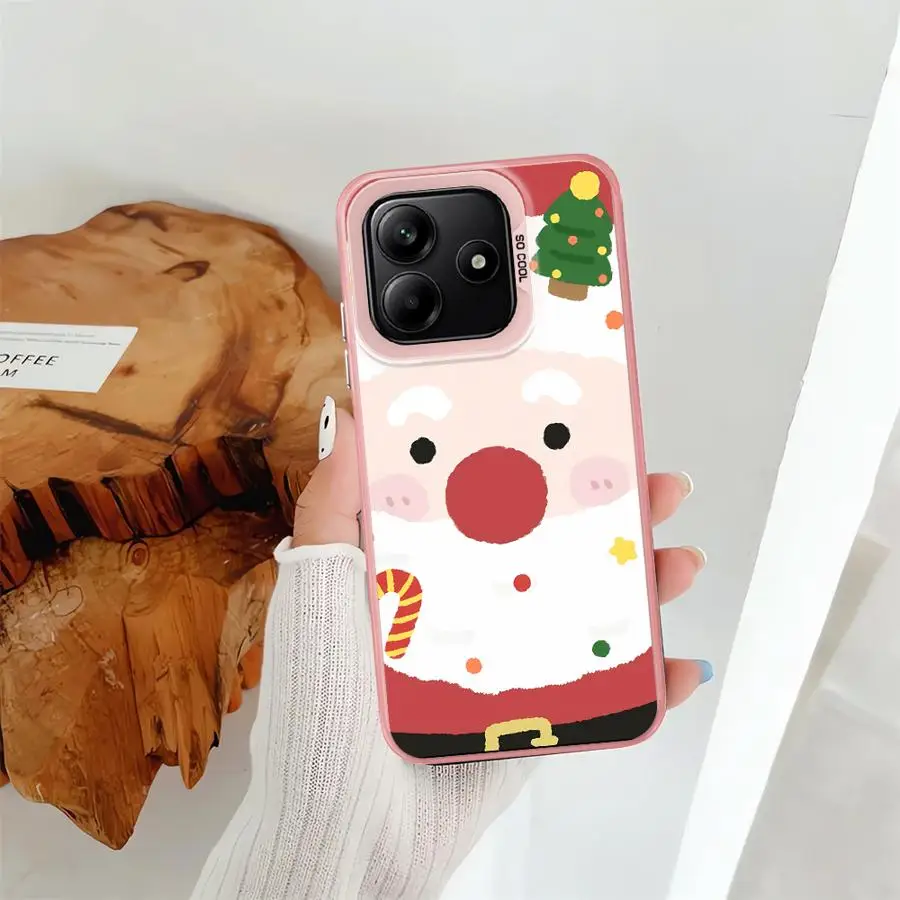 حافظة لهاتف شاومي ريدمي نوت 10s 12s 13 12 11 14 Pro Plus 11s 10Lite 9s كارتون سانتا كلوز