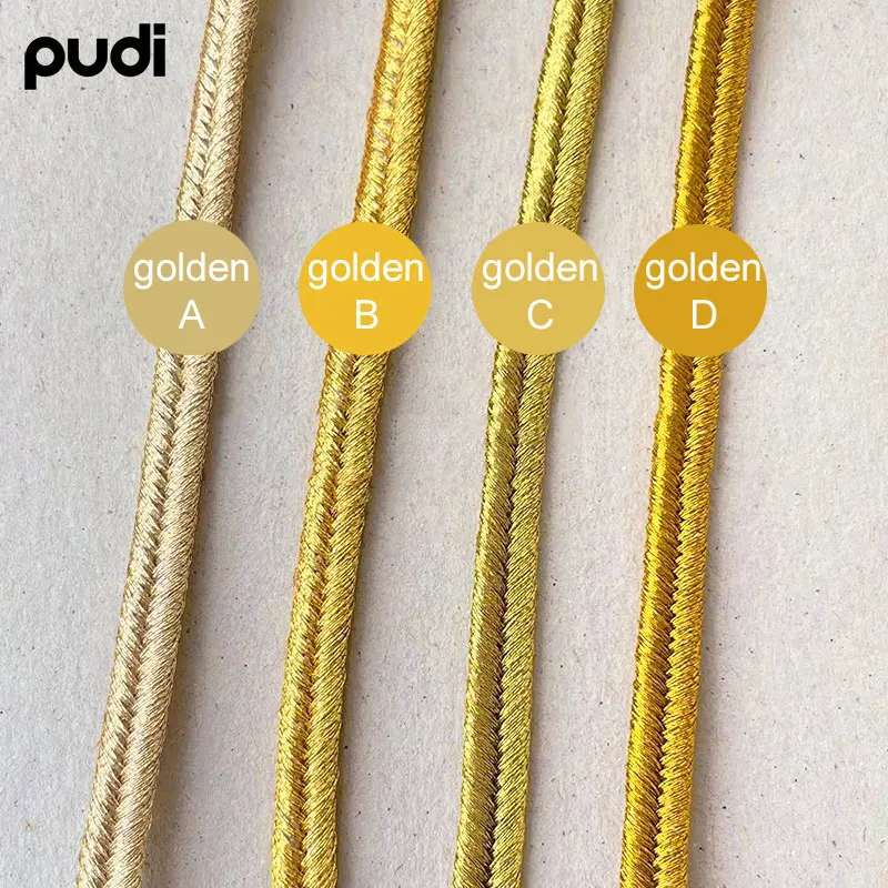 5mm/3mm Gold Silber Kleidungsband Schlangenbauchband Dünnes Seil Fischgrätmuster-Band Exquisites Seil Kleidungszubehör-Band