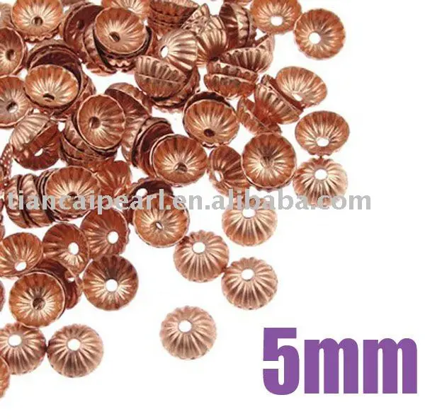 Nickel Free,Jewelry Accessories Findings Fittings-Antique Brass Bronze 5/7mm Bead Caps 2000pcs