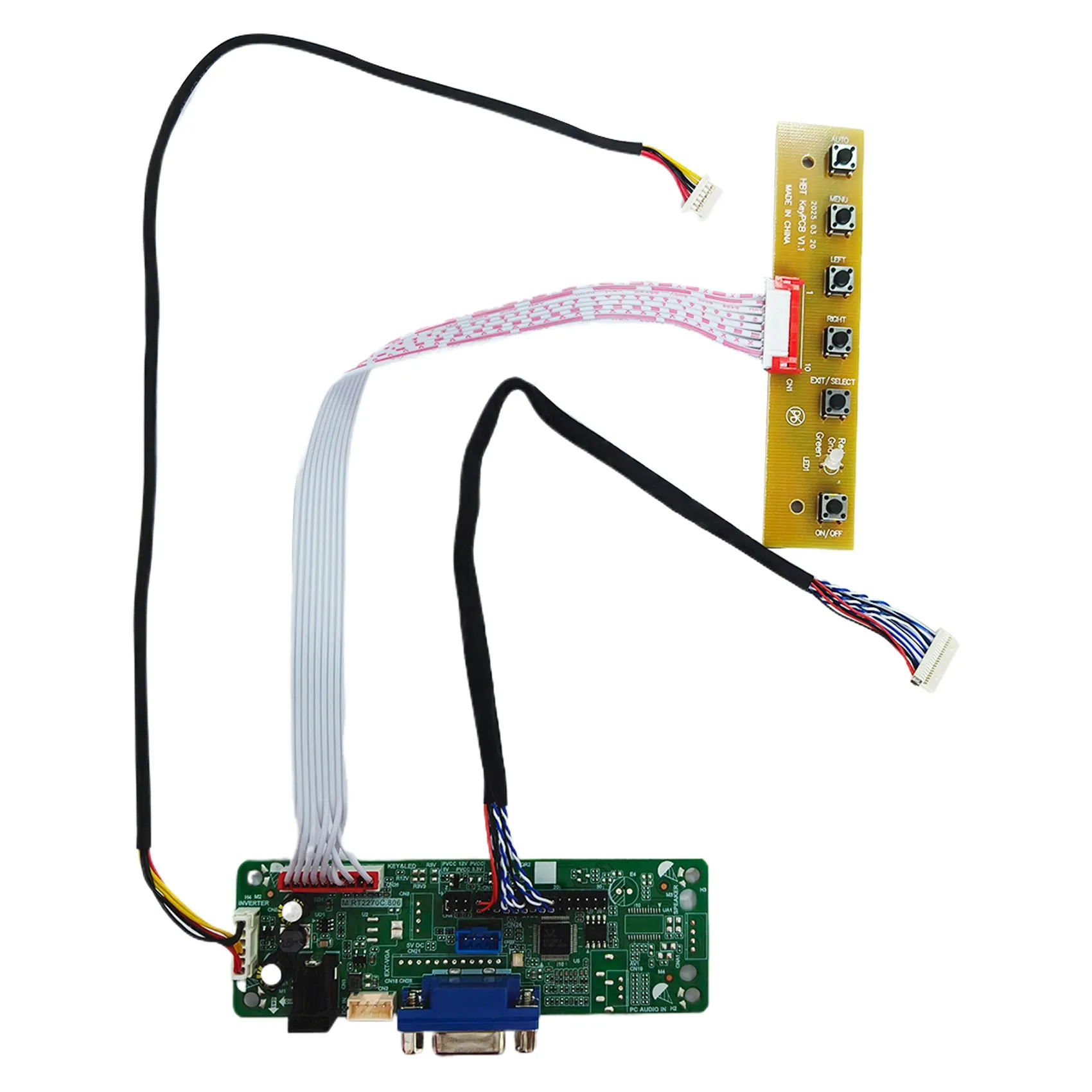 Carte contrôleur LCD VGA RT2270 pour panneau LCD 10.4 pouces 1024X768 TX26D211VM0BAA