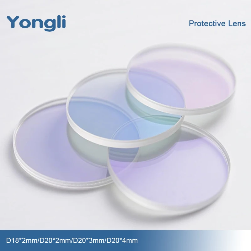 Yongli Fiber Laser Protective Lens Dia.18/20mm Thk2/3/4mm 20/50/100Pcs 1064nm Fiber Laser Engraver Cutting Engraving Machine
