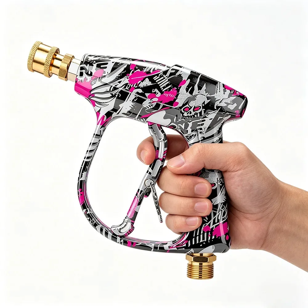 2026 Upgraded Painted Pressure Washer Spray Gun Kit, Portable Wear-resistant Nozzle Tool Set Perfect for Garage Car Care