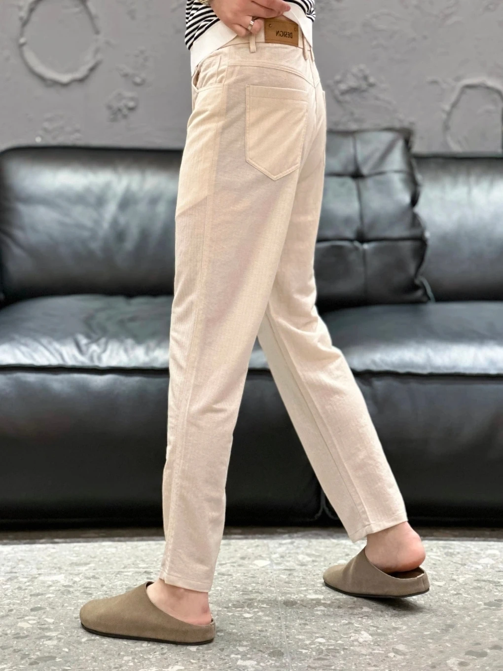 

Высококачественные мужские повседневные брюки для весны и осени: модные, простые, роскошные, прямого кроя, с карманами, средней посадки, молодежные