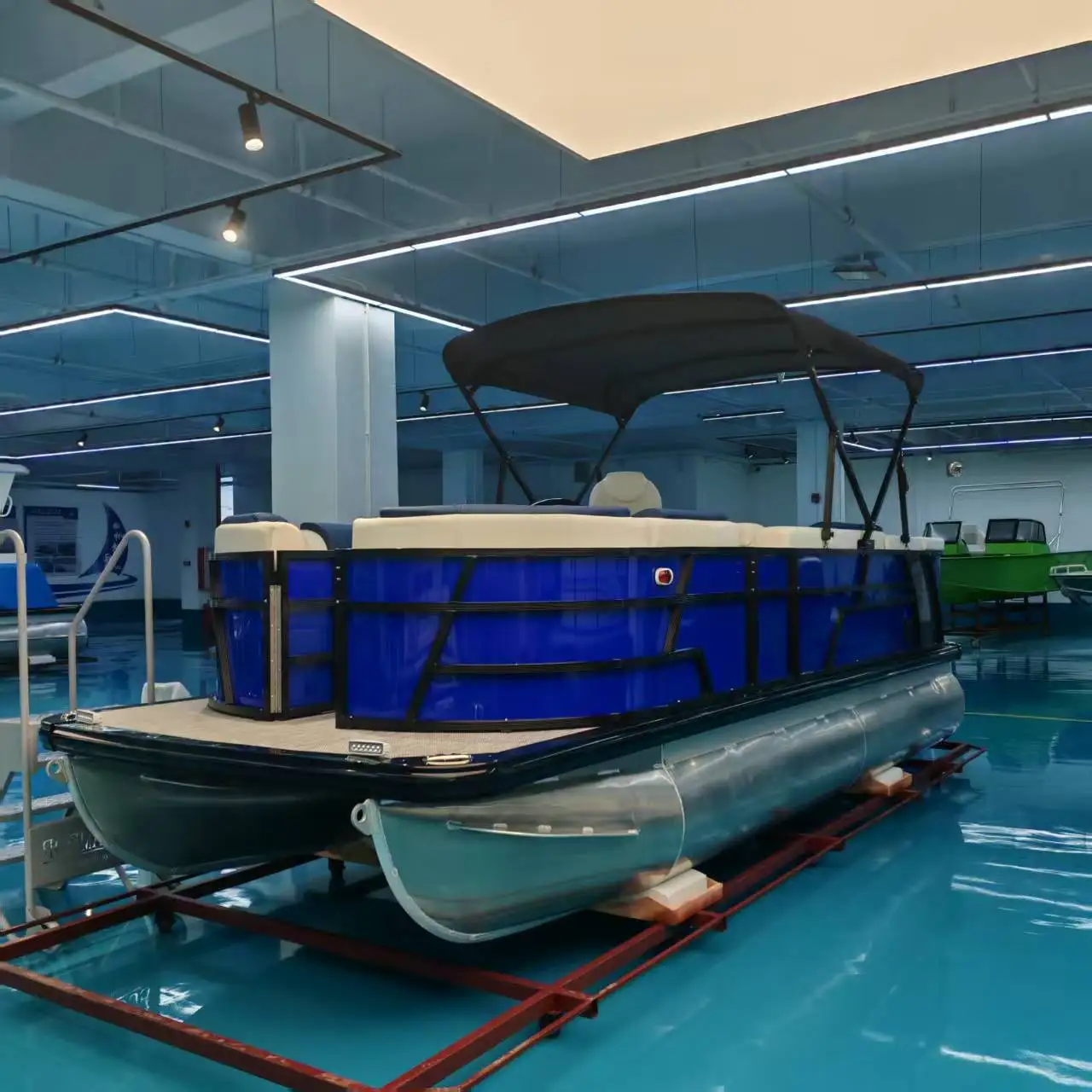 New 6.7-meter Aluminum Alloy Welded Luxury Sailing Yacht 200HP Outboard Engine Remote Control Lake Fishing River
