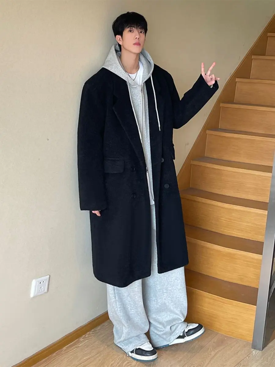 

Пальто из шерстяной смеси черное мужское для конференций, деловых встреч, офиса, для руководителей, профессионалов, для работы, для поездок на работу, для собеседований, для офисной работы, для делового стиля