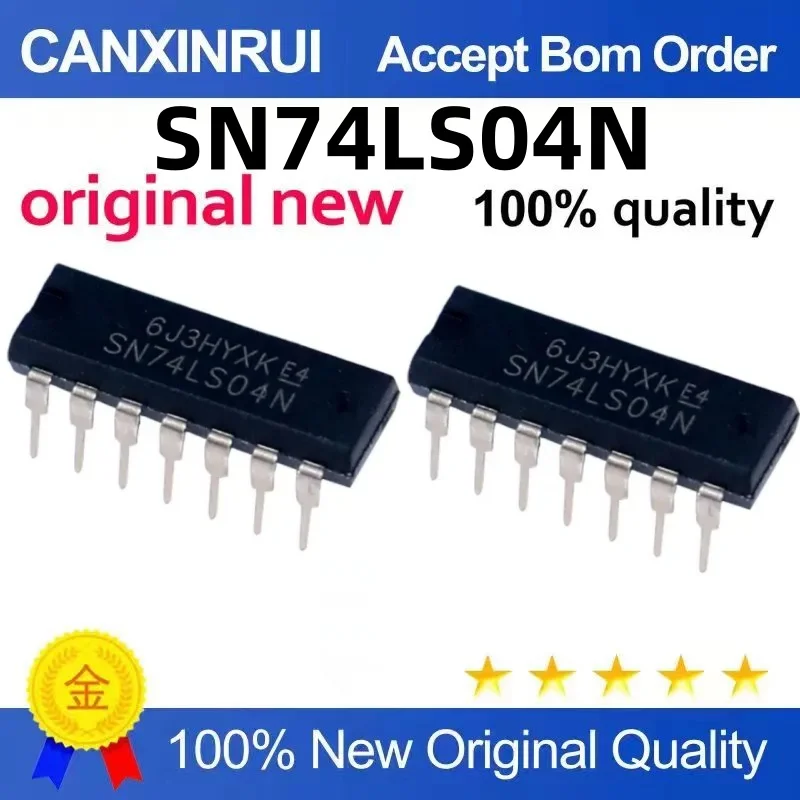 

（100 pieces）In-line SN74LS04N HD74LS04P DIP-14 Gate and Inverter 74LS04 Chip