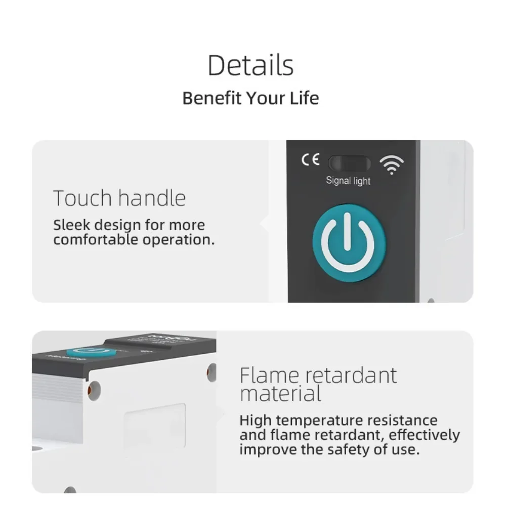 Tuya Graffiti Smart Switch WiFi قطاع دارة التحكم عن بعد اللاسلكي التحكم المحمول المنزل الذكي سهل التركيب ومتين