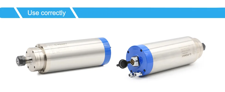 G-Penny 3,2 kW ER20 wassergekühlter Spindelmotor, 0,01 mm, 4 Stück Lager, 24.000 U/min, 400 Hz, 100 mm, für CNC-Holzbearbeitungs- und Graviermaschinen. – Detail 9