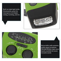 Solar Hand Crank Radio USB Rechargeable Emergency Am Fm Weather Radio Portable Power Bank Outdoor with
