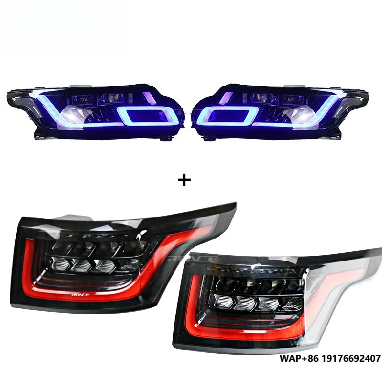 

Front Headlight Assembly LED Head Lamp Rear Light forRange Rover Sport L494 2014-2017 Upgrade 2018 Sport Headlight & Taillight