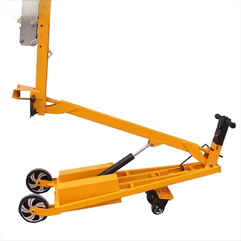 Portable folding boom multifunctional barrel elevator electric drum truck