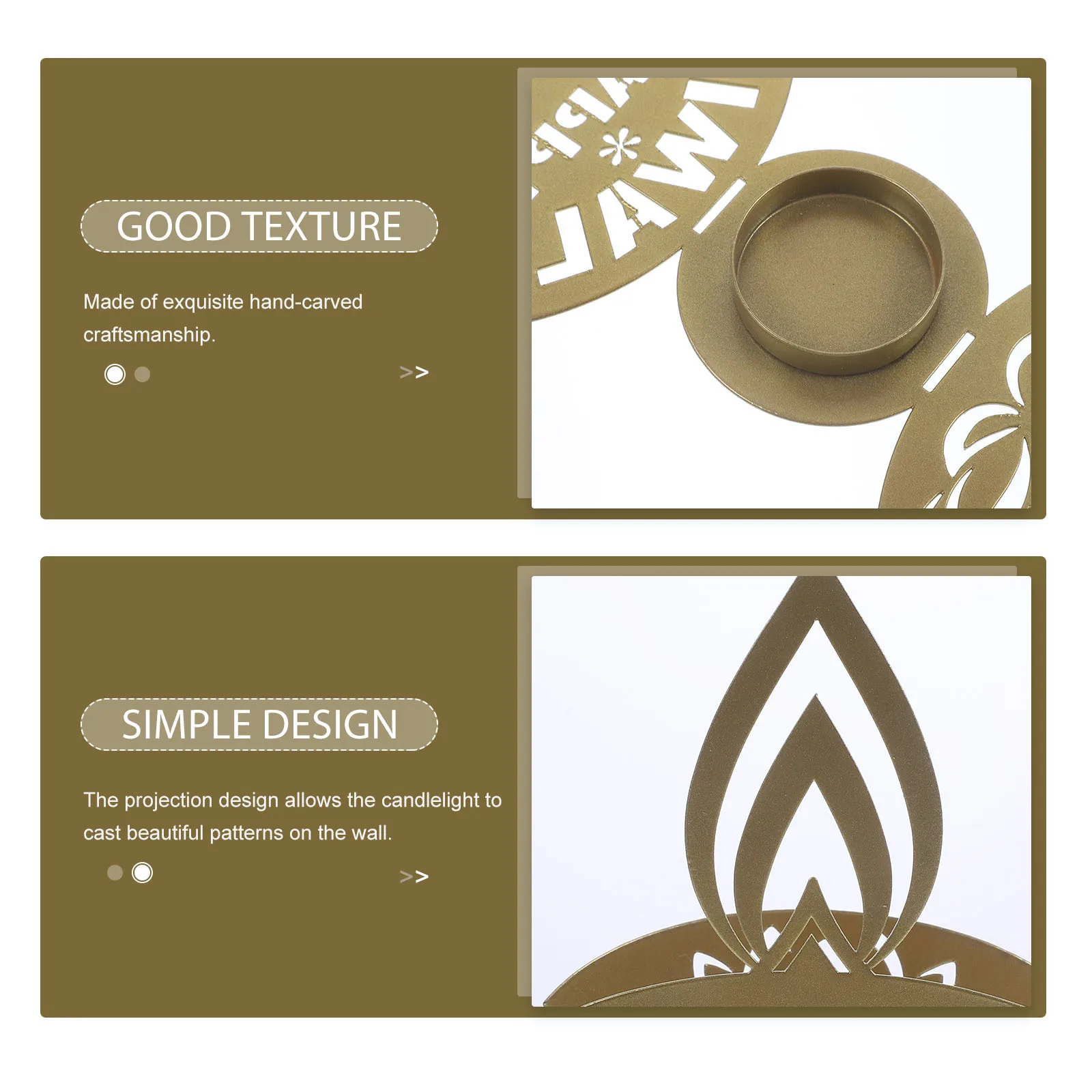 Festival Holder Metal Iron Projection Diwali Stand Decorative Candlestick Tealight Holder Candlestick Decor