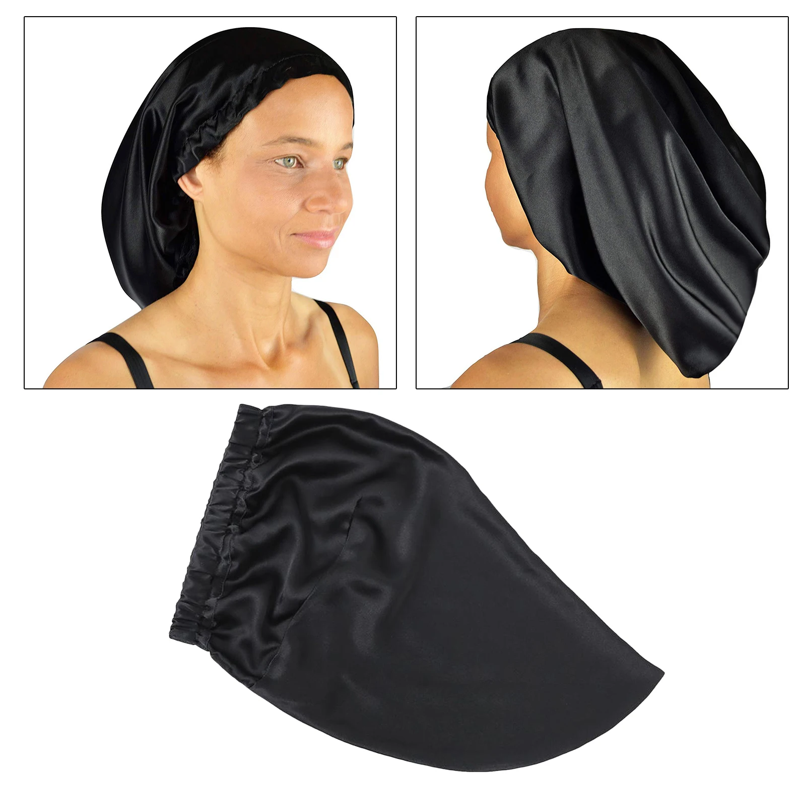 Bonnet Night Sleep Cap Hair Hat for Women Dreadlocks Braids Long