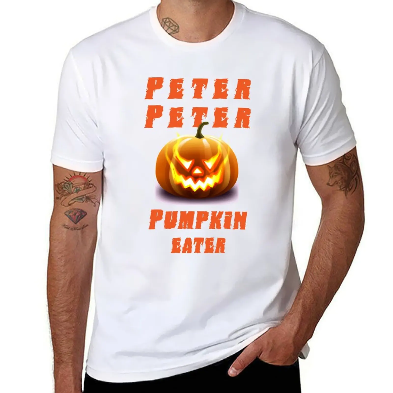 

Peter Peter Pumpkin Eater Couples Halloween Costume Shirt T-Shirt printed t shirts for man man t shirts cotton T-Shirt