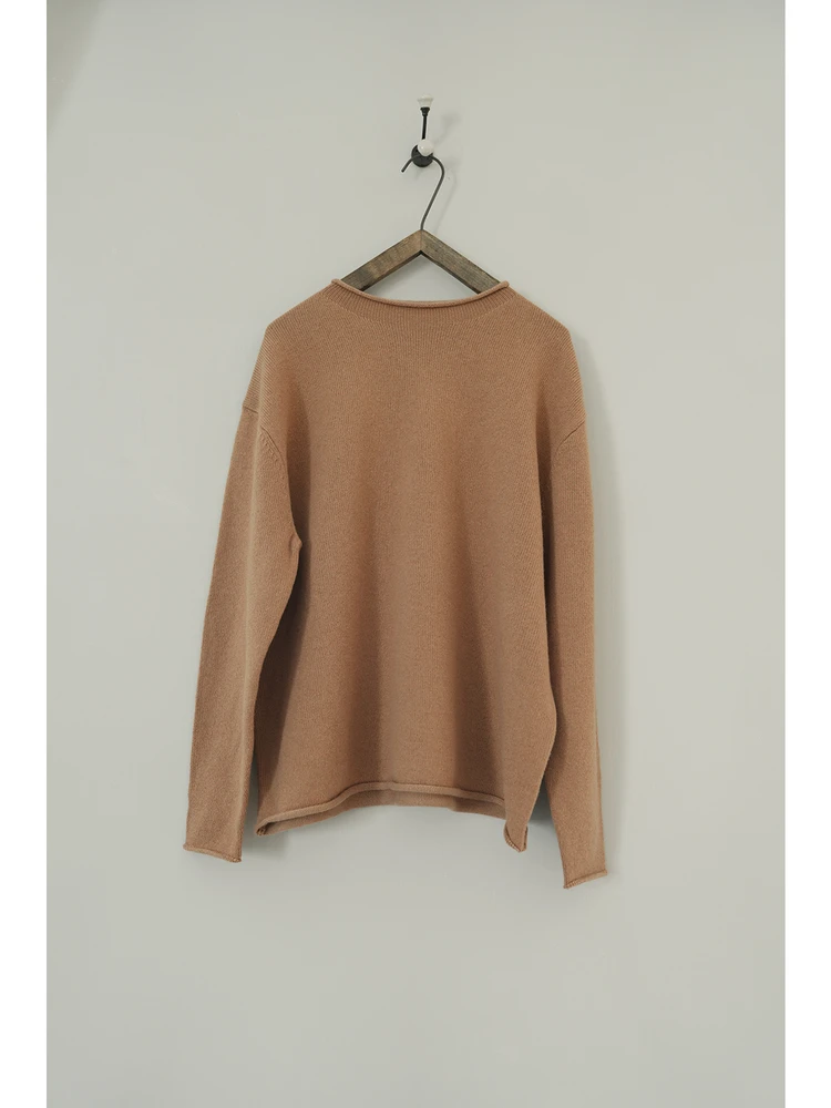 Lrcp Silent eep S No.729 Women's Loose Fit round Ne Wool Sweater Long Sve Autumn Winter Faion Commute Sle