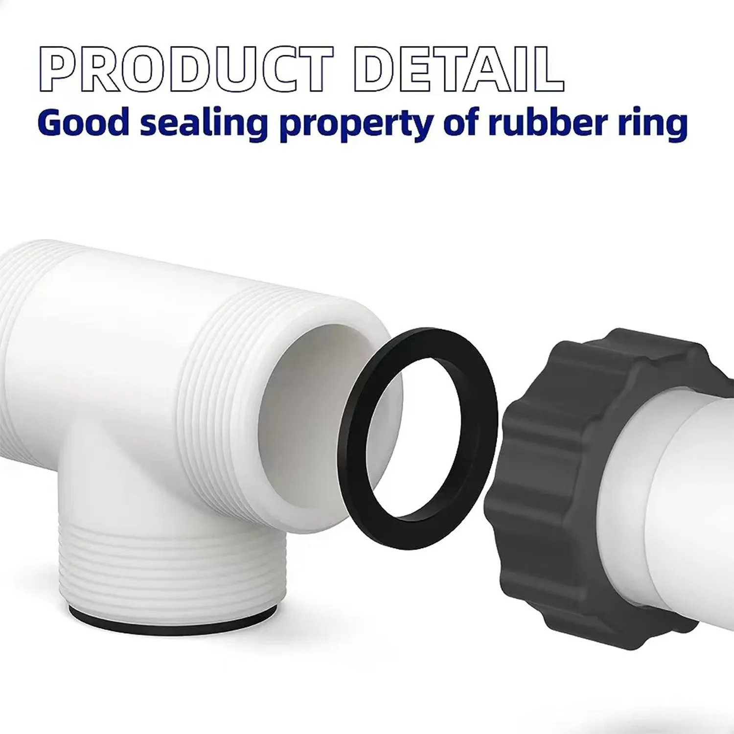 INTEX Inflatable Pool Hose Tee Connector 1 5 Inch Compatible with Intex Coleman Pool Pump