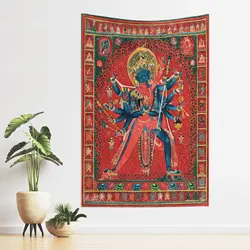 Peintures Thangka Tibétaines De Chakrasamvara Et Vajrayana Poster Sakya Order Period Tibetan Buddhist Tantra Retro Art Painting