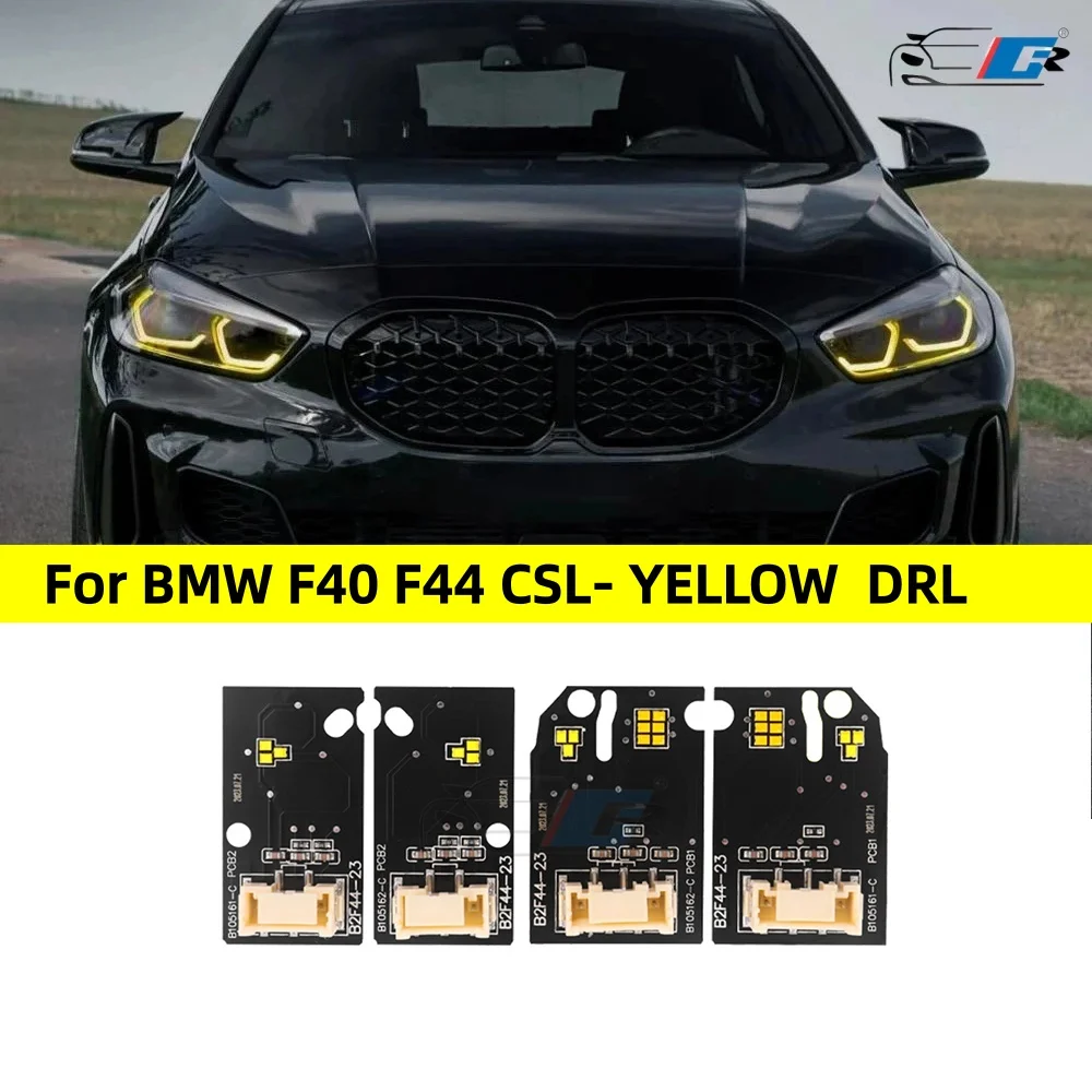 Yellow Angel Eyes For BMW 1 2 series F40 F44 2019-2023 DRL chip light color modification Car headlights Ballast chip