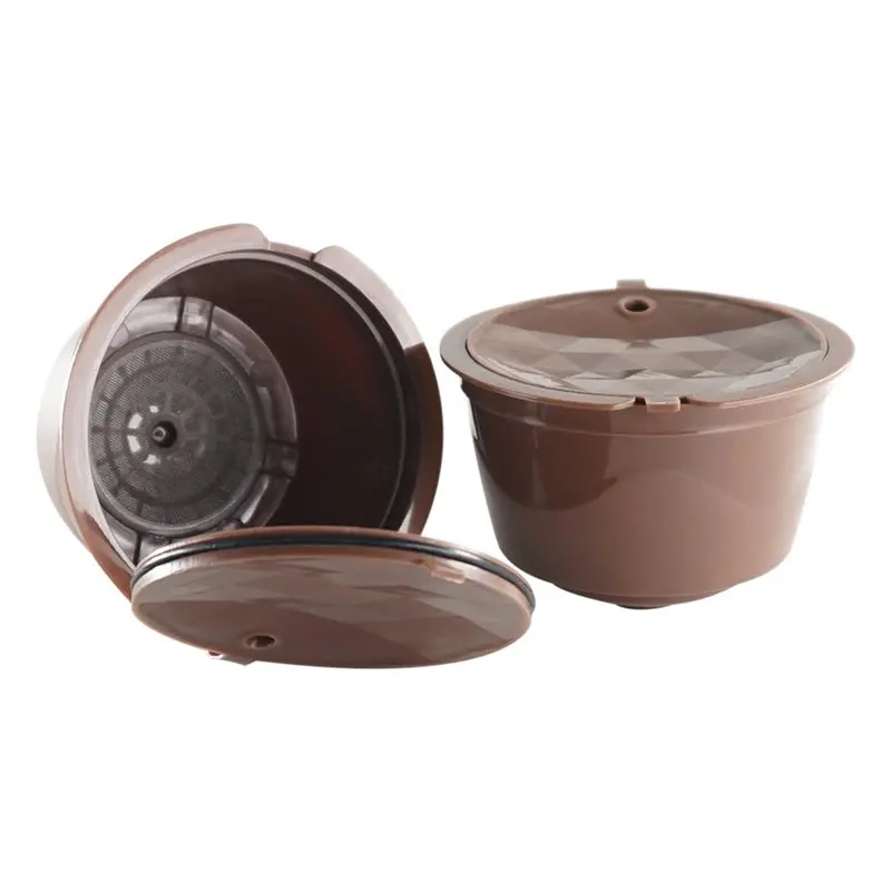 A35T Reusable Coffee Pod for Dolce Gusto Machines, Refillable Capsule with 304 Stainless Steel Filter, Includes Brush and