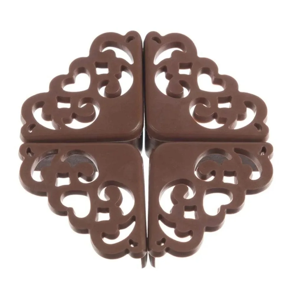 

4Pcs New Flower Pattern Table Corner Protector Baby Kids Safety Edge Guards Silicone Soft Corner Protector