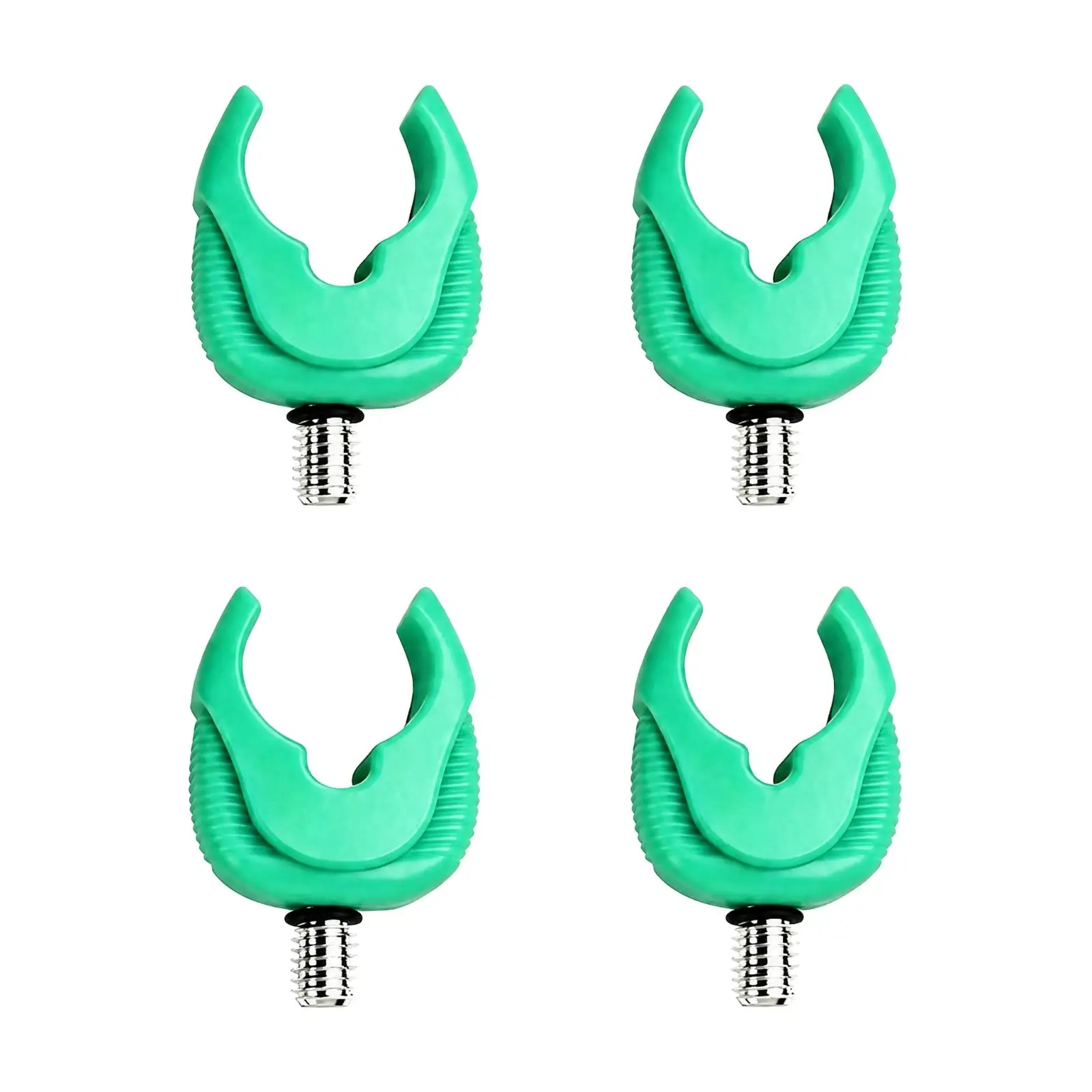 4 Pieces Silicone Fishing Rod Holder Head Flexible Glow-in-the-Dark Rod Holder Head Luminous Non-Scratch for Night Anglers