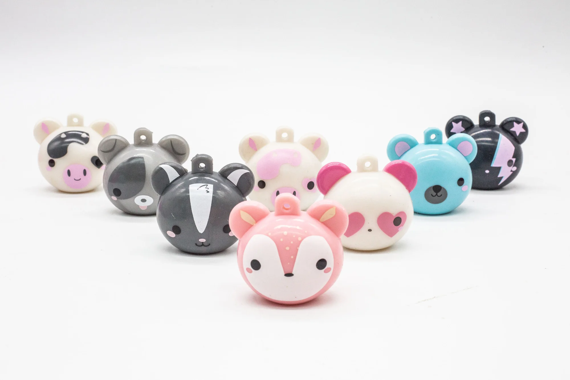 Original Mojmoj Kawaii Animals Squeeze Toys Capsule Soft Bubble Squeezing Pendant Gashapon Collection Stress Relief Toy Gifts