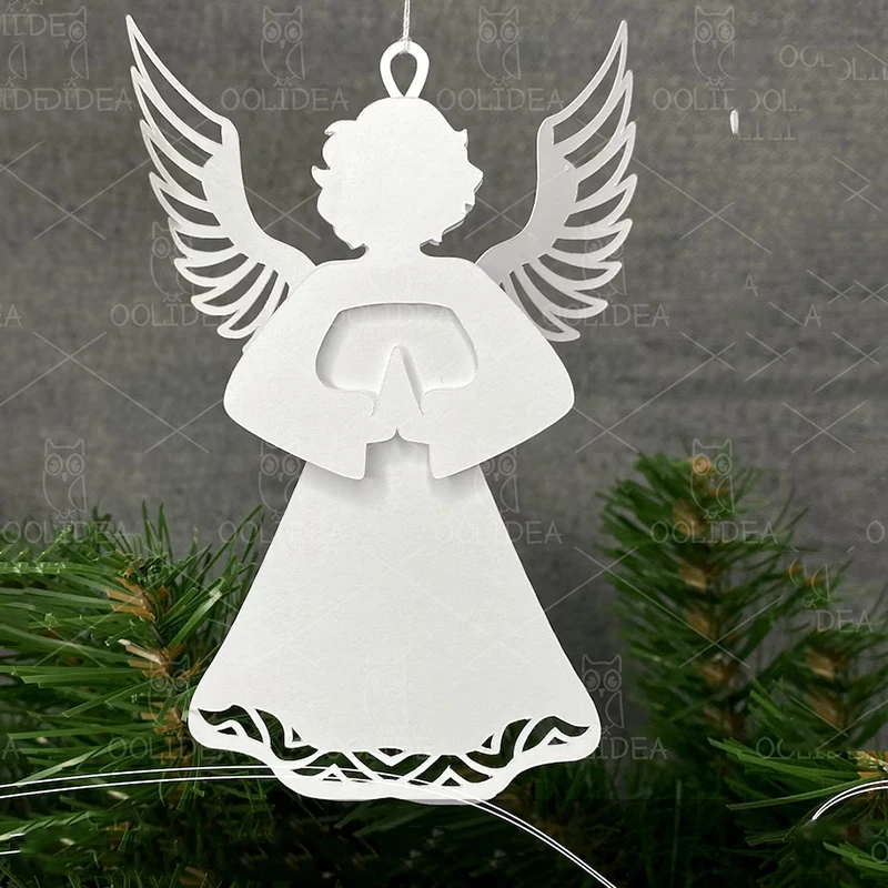 3D Angel Christmas Metal Cutting Dies New 2023 Craft Dies Cut for Wedding Invitation Scrapbooking DIY Home Decorative