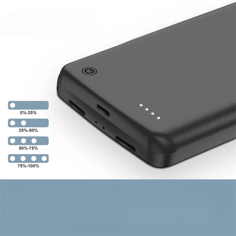 Dla Google Pixel 7 Pro 6 Pro 8 Pro Przenośny Power Bank Ładowarka Capa Externa Bateria Pixel 7 10000 mAh Etui z ładowarką