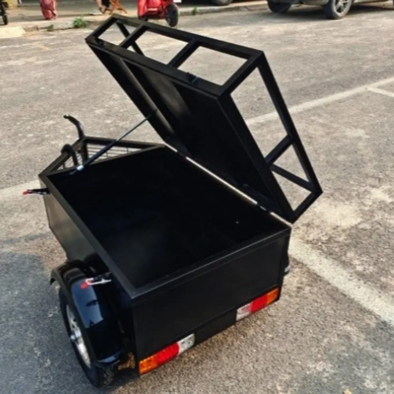 Portable Bicycle Towing Trolley Large Space Removable Picnic Hiking Shopping Vehicle Rear Trailer Convenient Outdoor Tools