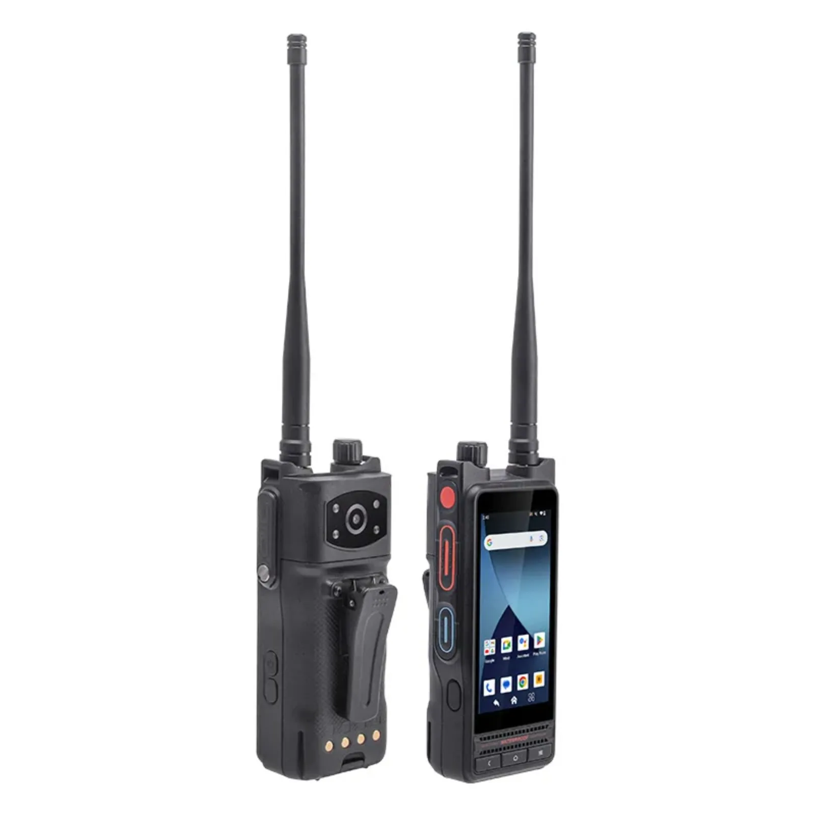 UNIWA P8 4W Watts UHF Smart Zello Walkie Talkie Android14 DMR/Analog Dual Mode Touch Screen IP68 Removable Battery 5000mAh Phone