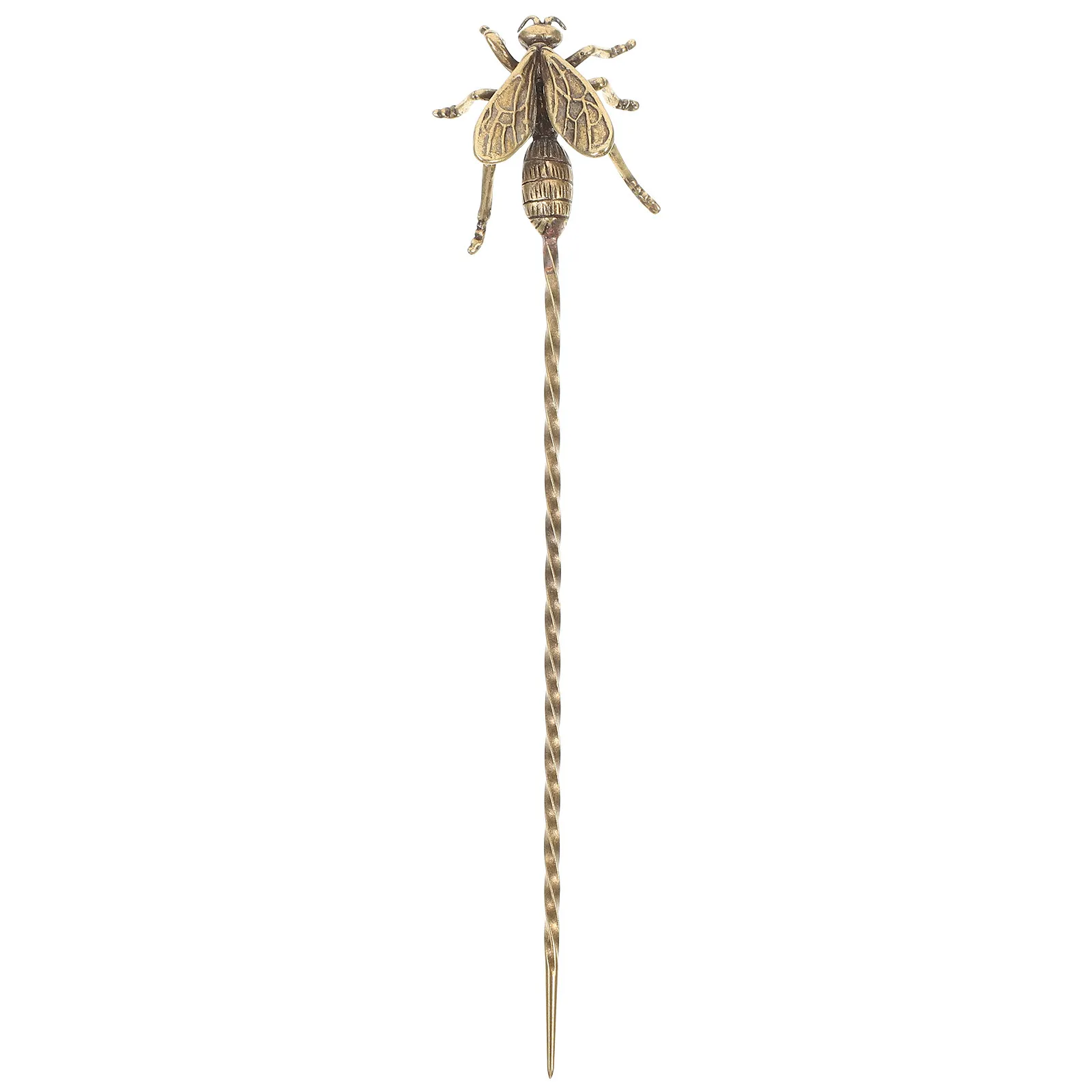 

Honey Needle in Vintage Brass Finish Multi Functional Tea Tool for Cleaning Cups and Hair Pin Use Hair Clasp Tools