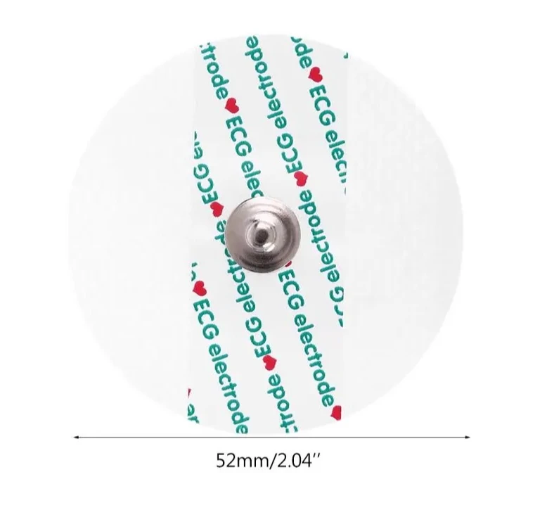 50 poster per elettrocardiogramma, elettrodi circolari, tessuto non tessuto per adulti, nuova patch per accessori per macchine per elettrocardiogramma