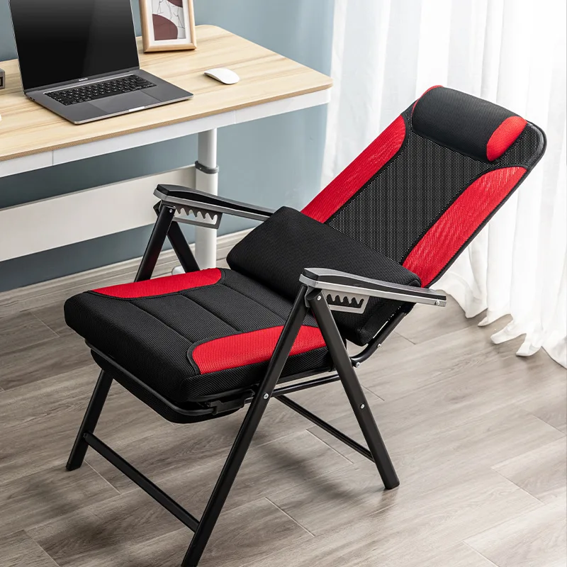 Folding Lunch Break Back Computer Long Sitting Office Recliner Not Tired Accent Chairs for Living Room Daybed Zero Gravity Chair