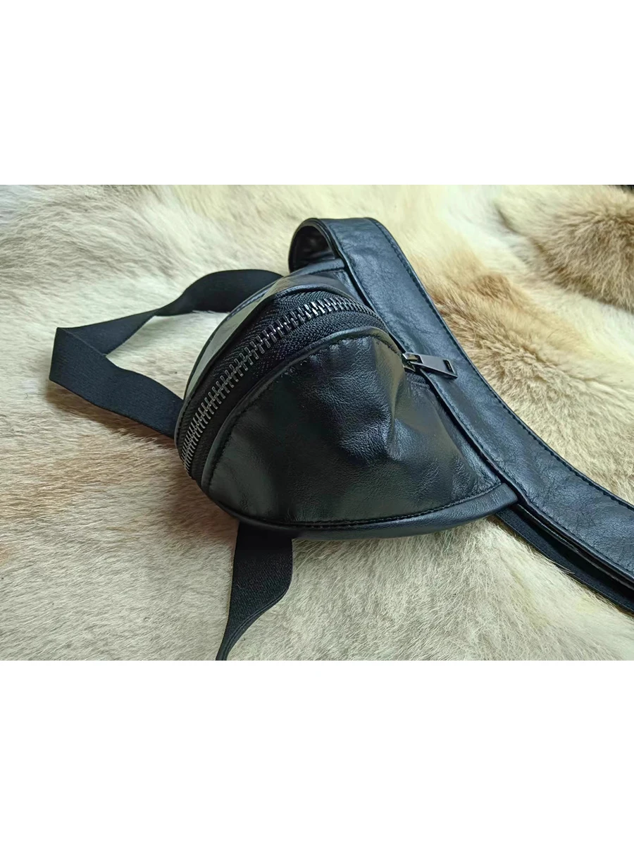 ملابس داخلية للرجال بسحاب فاخر على شكل حرف T من الخلف، سراويل داخلية مثيرة من جلد البولي يوريثان الأسود الناعم للرجال #3